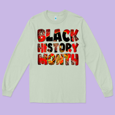 Black History Month Juneteenth Long Sleeve Tee Designed By Zillion Design Studio