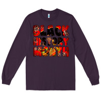 Plum Black history month juneteenth Long Sleeve Tee - Zillion Design Studio