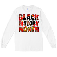 White Black history month juneteenth Long Sleeve Tee - Zillion Design Studio