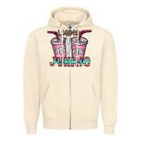 Sandshell loaded tea junkie Zipper Hoodie - CowhideDigitalArt