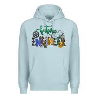Blue Mist future engineer Premium Hoodie - NancyCooperArtShop