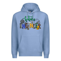 Colony Blue future engineer Premium Hoodie - NancyCooperArtShop