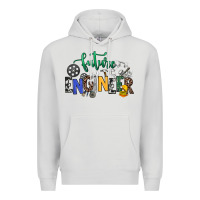 Dove Grey future engineer Premium Hoodie - NancyCooperArtShop