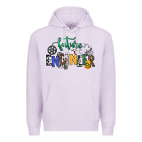 Lilac future engineer Premium Hoodie - NancyCooperArtShop