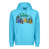 Ocean Blue future engineer Premium Hoodie - NancyCooperArtShop