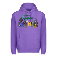 Purple future engineer Premium Hoodie - NancyCooperArtShop