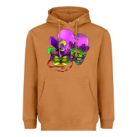 Meerkat mardi gras heart and mask Heavyweight Hoodie - AdoDesignShop