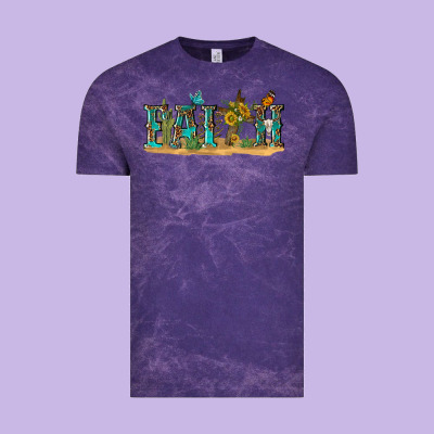 Western Faith Vintage Tee Designed By Texasbilliewilder