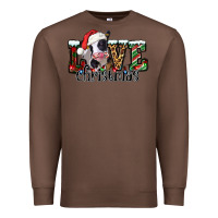 Chestnut love Christmas cow Premium Sweatshirt - Jasminsmagicworld