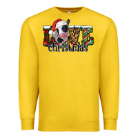 Lemon love Christmas cow Premium Sweatshirt - Jasminsmagicworld