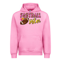 Fuchsia Pink football sister Urban Hoodie - BundleAndBundleShop