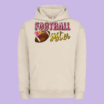 Football Sister Urban Hoodie Designed By Bundleandbundleshop