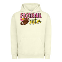 Pigment Pistachio football sister Urban Hoodie - BundleAndBundleShop