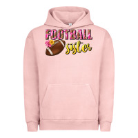 Pigment Salmon football sister Urban Hoodie - BundleAndBundleShop