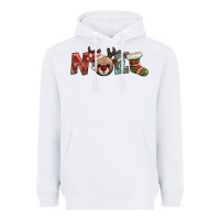 White noel with sock and reindeer Heavyweight Hoodie - AdoDesignShop