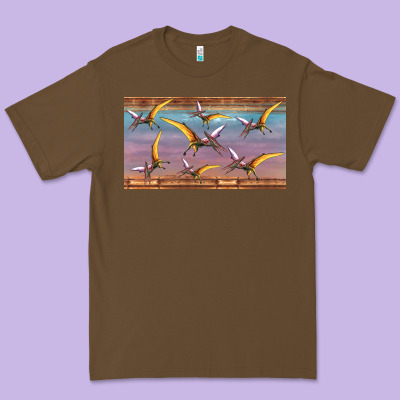 Dinosaur Pterodactyl Sippy Cup Premium Tee Designed By Artiststas
