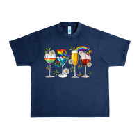 Navy pride lgbtq wine cups and glasses Urban Heavy Tee - texasbilliewilder