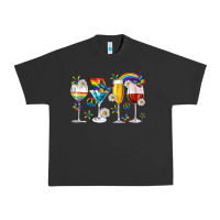Pigment Black pride lgbtq wine cups and glasses Urban Heavy Tee - texasbilliewilder