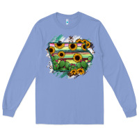 Colony Blue Iowa State Map Long Sleeve Tee - RanaPortraitStore