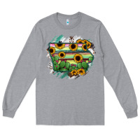 Heather Grey Iowa State Map Long Sleeve Tee - RanaPortraitStore