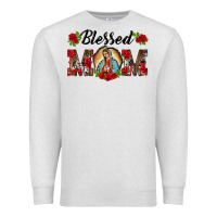 Oatmeal Heather blessed mom lady of guadalupe Premium Sweatshirt - BarkalooDesign
