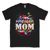 Black American Mom 4th of July Classic Tee - CowGirlArtShop