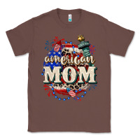 Chestnut American Mom 4th of July Classic Tee - CowGirlArtShop