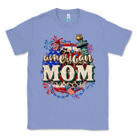 Colony Blue American Mom 4th of July Classic Tee - CowGirlArtShop
