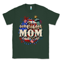 Sports Green American Mom 4th of July Classic Tee - CowGirlArtShop