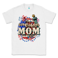 White American Mom 4th of July Classic Tee - CowGirlArtShop
