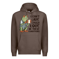 Coffee i cant live laugh love in these conditions Premium Hoodie - MaliasSmallBusiness