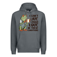 Rock i cant live laugh love in these conditions Premium Hoodie - MaliasSmallBusiness