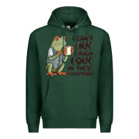 Sports Green i cant live laugh love in these conditions Premium Hoodie - MaliasSmallBusiness