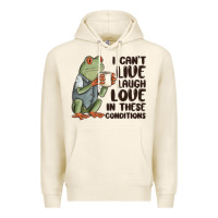 Tofu i cant live laugh love in these conditions Premium Hoodie - MaliasSmallBusiness