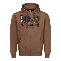 Chestnut love firefighter Zipper Hoodie - CowhideDigitalArt