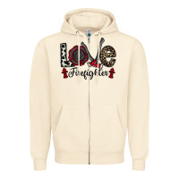 Sandshell love firefighter Zipper Hoodie - CowhideDigitalArt