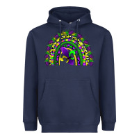 Navy mardi gras rainbow Heavyweight Hoodie - AdoDesignShop