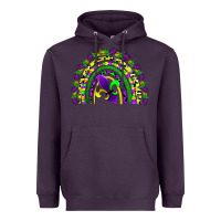 Plum mardi gras rainbow Heavyweight Hoodie - AdoDesignShop