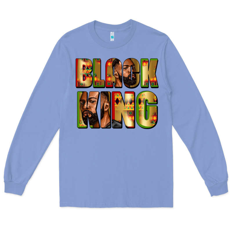 Black King Juneteenth Long Sleeve Tee by Zillion Design Studio | Teevron