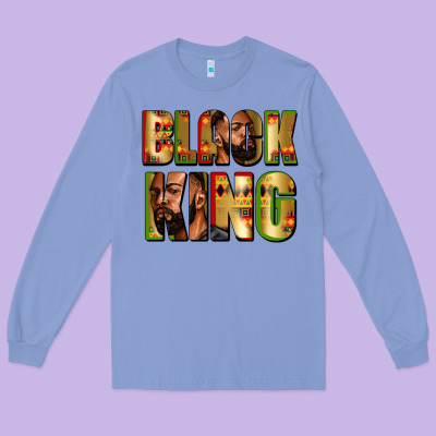 Black King Juneteenth Long Sleeve Tee Designed By Zillion Design Studio