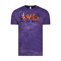 Cloud Purple peace love america Vintage Tee - BarkalooDesign