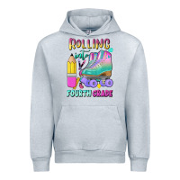 Heather Grey rolling into fourth grade Urban Hoodie - BundleAndBundleShop