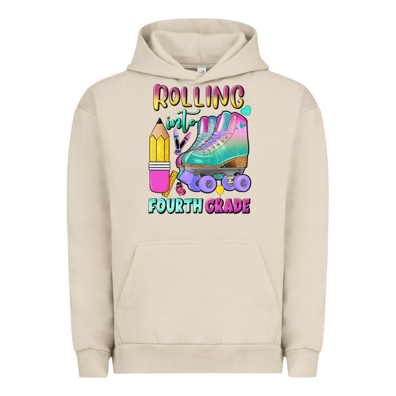 Rolling Into Fourth Grade Urban Hoodie by BundleAndBundleShop | Teevron