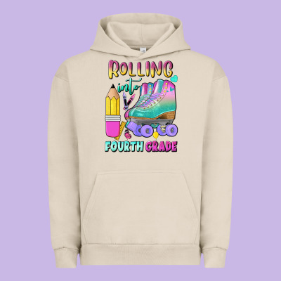 Rolling Into Fourth Grade Urban Hoodie Designed By Bundleandbundleshop