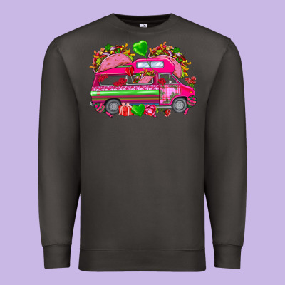 Valentines Day Tacos Truck Premium Sweatshirt Designed By Nancycooperartshop
