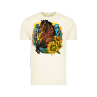 Vintage Arctic western horse with horseshoe Vintage Tee - texasbilliewilder