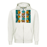 Oatmeal Heather rodeo Zipper Hoodie - HRA Design Shop