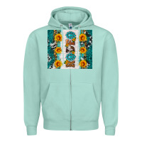 Seafoam rodeo Zipper Hoodie - HRA Design Shop