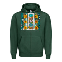 Sports Green rodeo Zipper Hoodie - HRA Design Shop