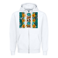 White rodeo Zipper Hoodie - HRA Design Shop